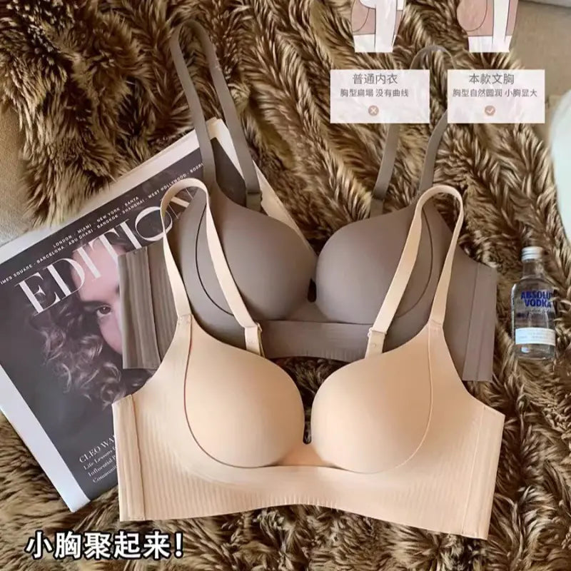 Seamless U-Shaped Lift Bra for Small Busts - Lingerie