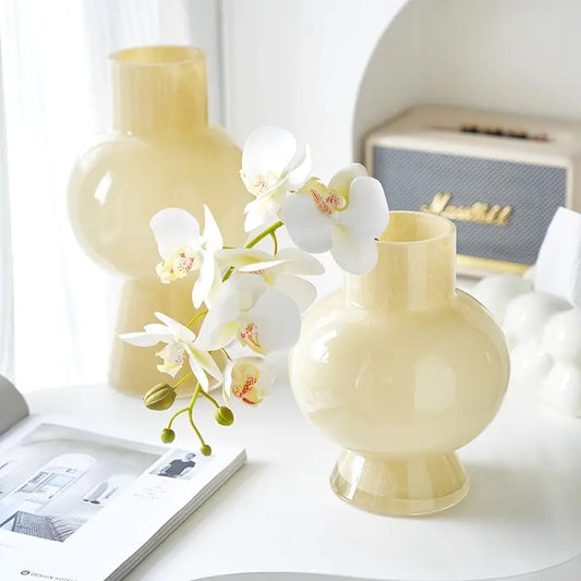Luxury Vintage Glass Vase for Elegant Floral Decor