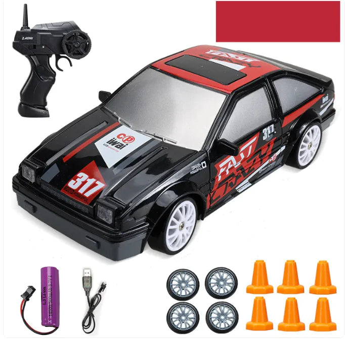 Huangbo 4WD Remote Control Car RC Drift Car Electric Charging Toy - 888