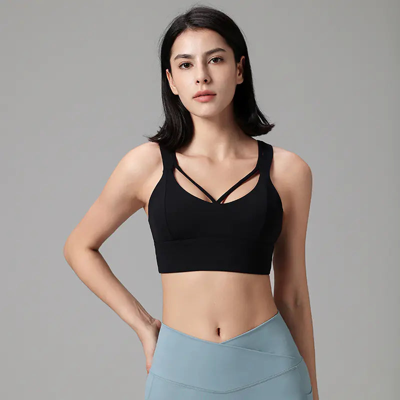 Yoga Vest Women's Sports Bra with Breathable Support - Lingerie