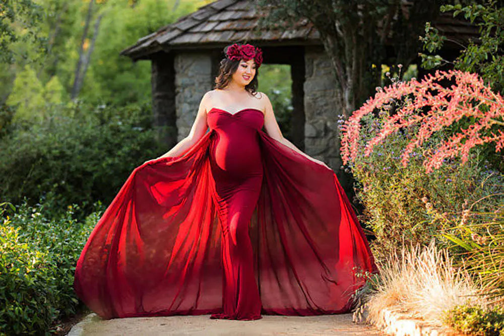Summer Maternity Photography Long Dress 6609 - 888