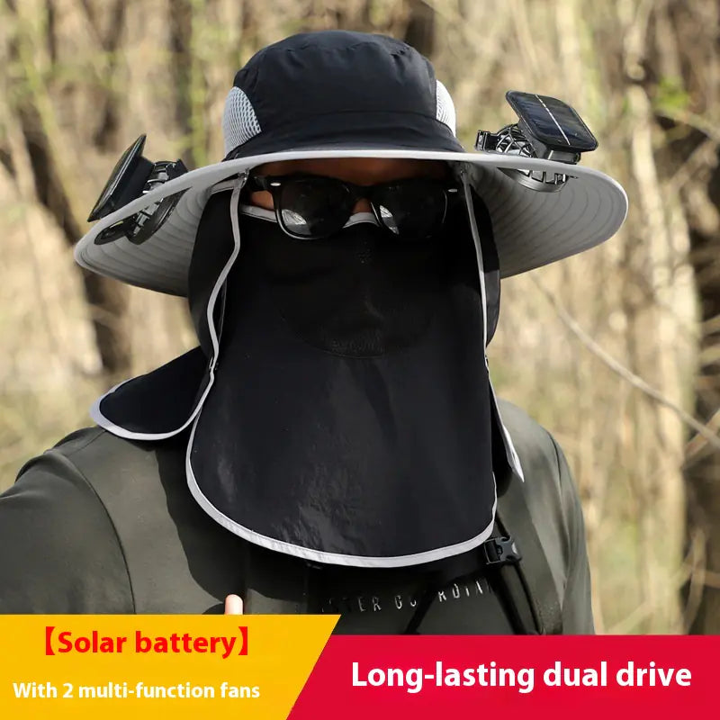 Solar Fan Outdoor Sun Hat - 888