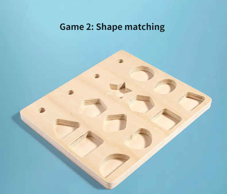 Wooden Shape Matching Board - 888