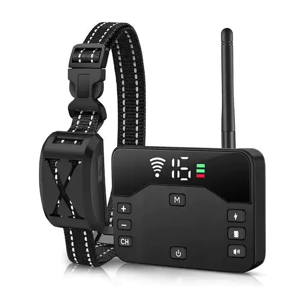 Wireless Electric Dog Fence Waterproof Pet Shock Boundary Containment System Electric Training Collar For Small Medium Large Dogs