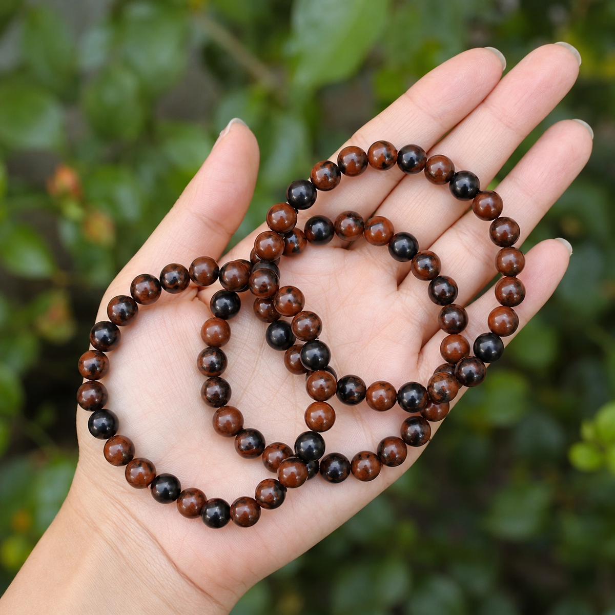 Mahogany Obsidian Bracelet (Creativity and Growth)