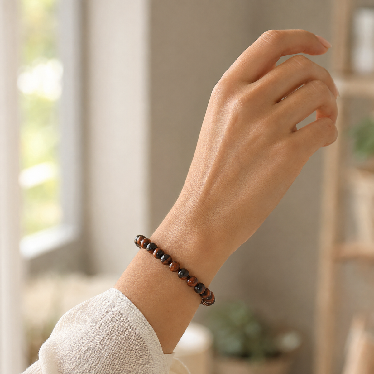 Mahogany Obsidian Bracelet (Creativity and Growth)