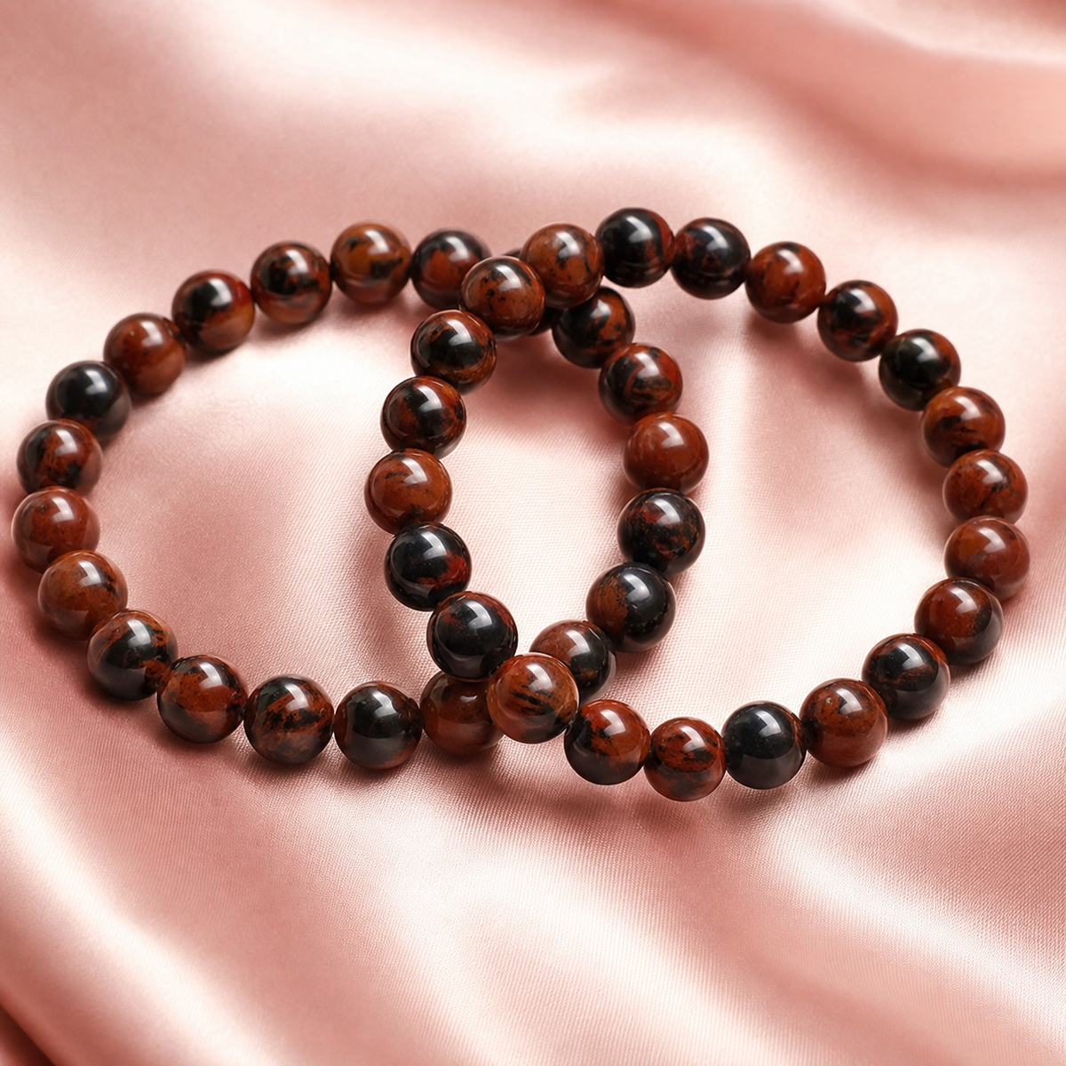 Mahogany Obsidian Bracelet (Creativity and Growth)