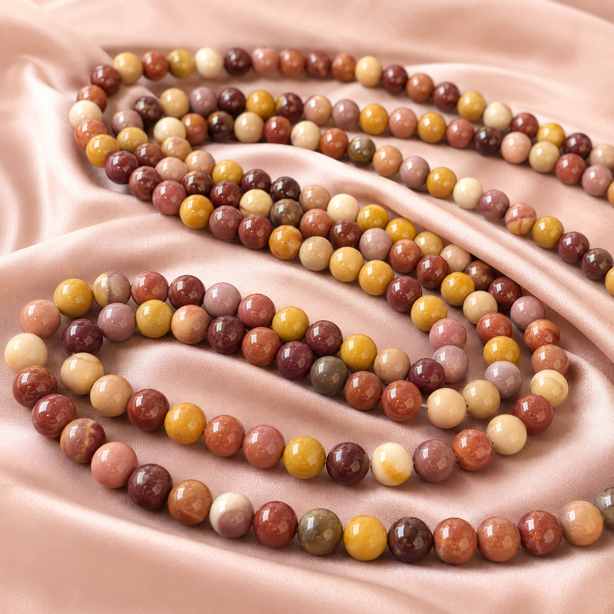 Mookaite Beads, Natural Round Crystal Beads 4mm to 12mm
