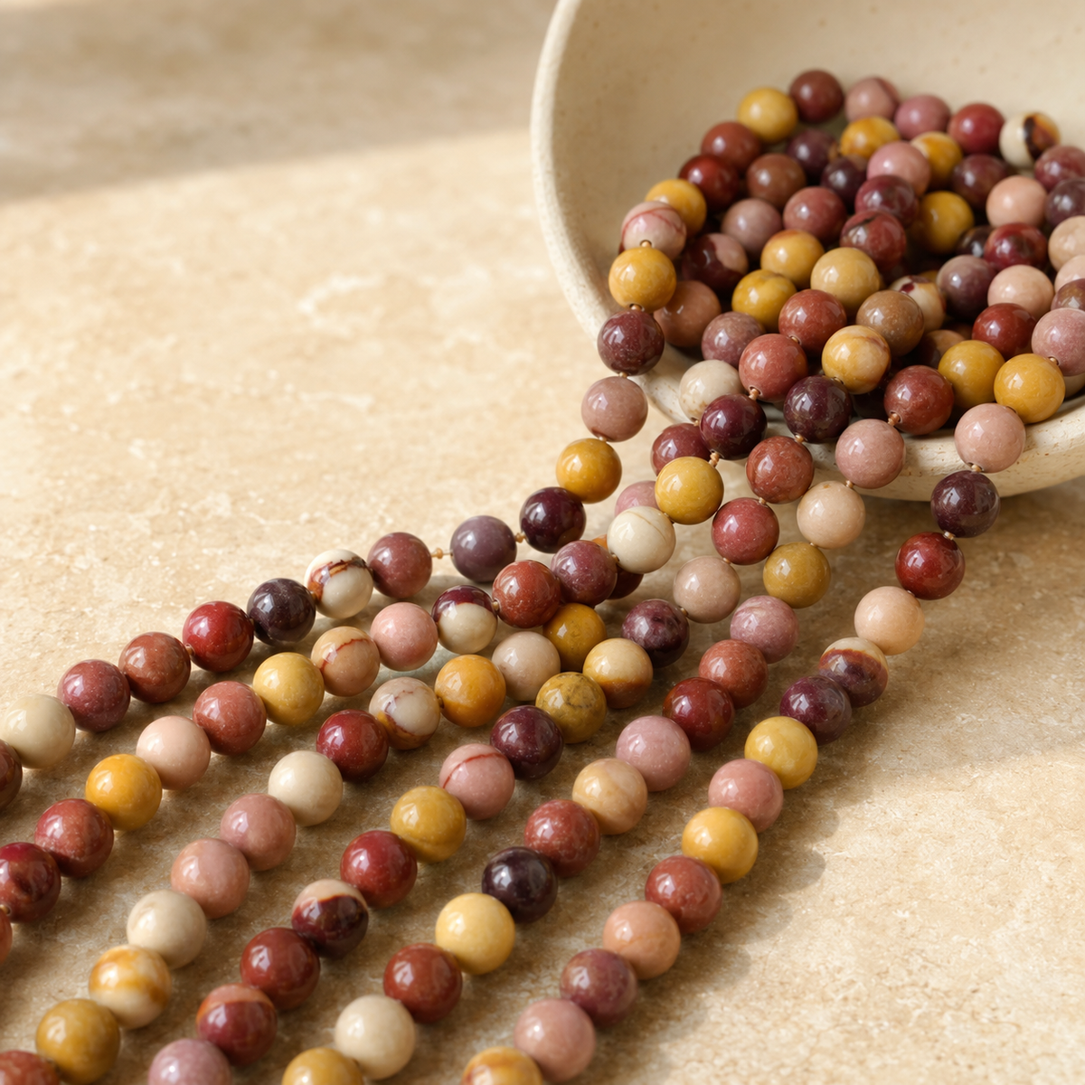 Mookaite Beads, Natural Round Crystal Beads 4mm to 12mm