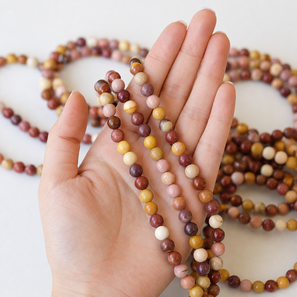 Mookaite Beads, Natural Round Crystal Beads 4mm to 12mm