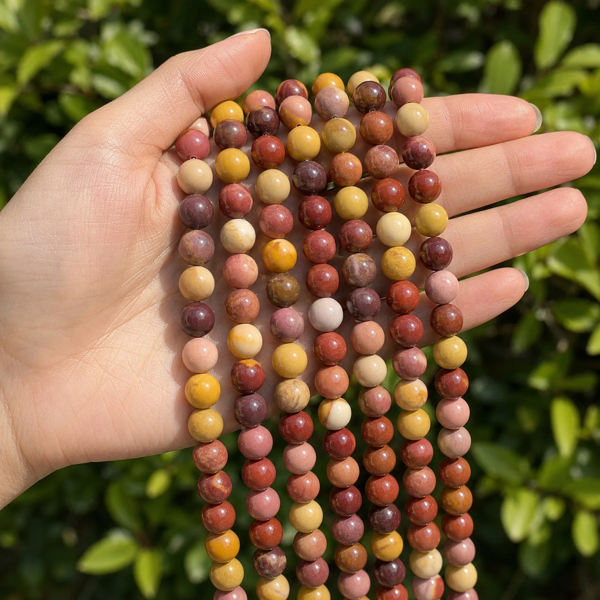 Mookaite Beads, Natural Round Crystal Beads 4mm to 12mm