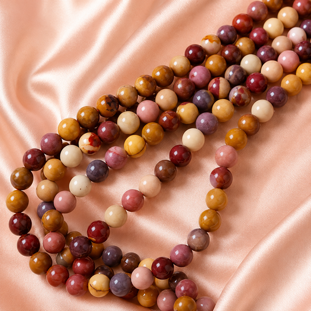 Mookaite Beads, Natural Round Crystal Beads 4mm to 12mm