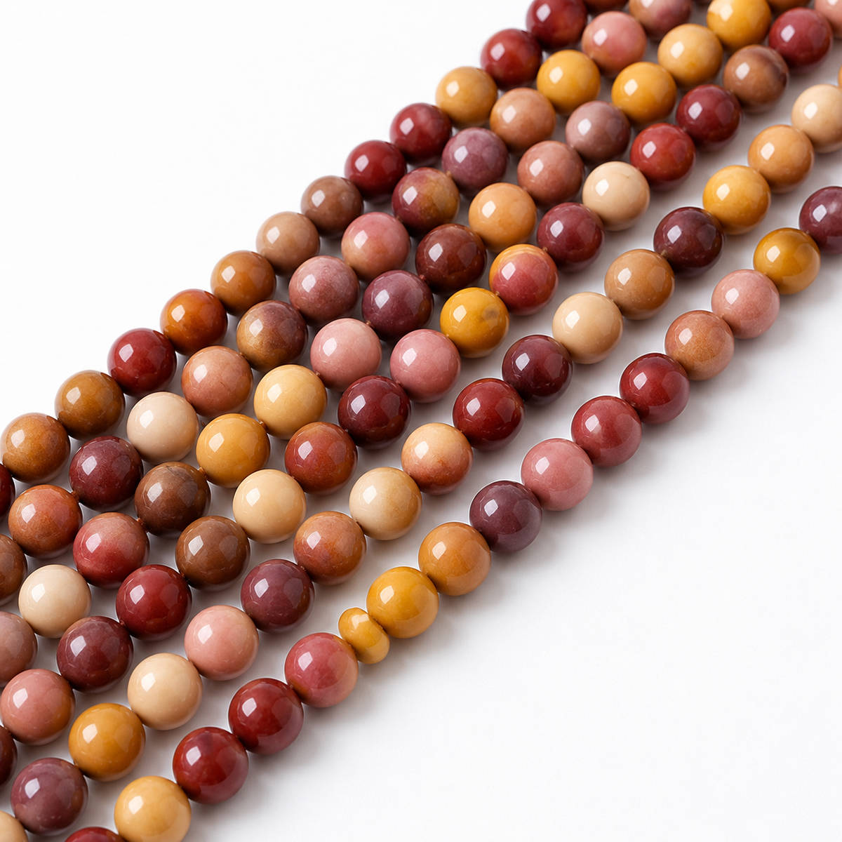 Mookaite Beads, Natural Round Crystal Beads 4mm to 12mm