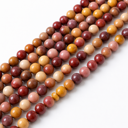 Mookaite Beads, Natural Round Crystal Beads 4mm to 12mm