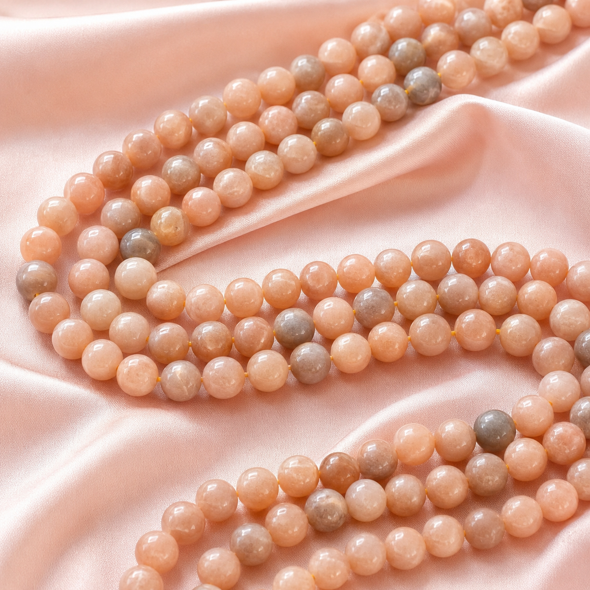 Moonstone Beads, Natural Round Crystal Beads 4mm to 12mm