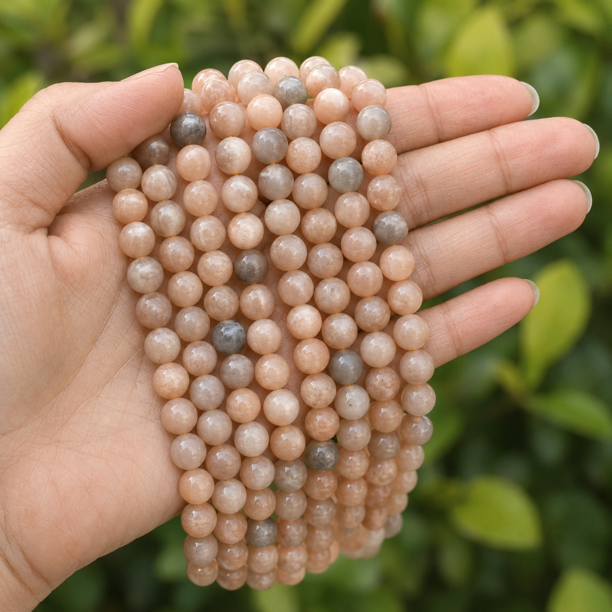 Moonstone Beads, Natural Round Crystal Beads 4mm to 12mm