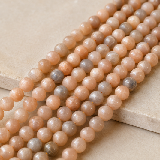 Moonstone Beads, Natural Round Crystal Beads 4mm to 12mm