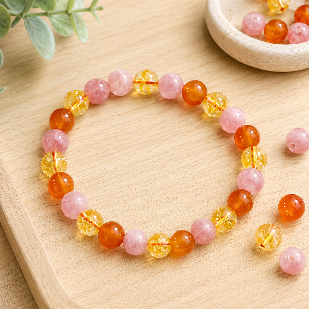 MOTIVATION AND ENERGY Crystals Bracelet, for Student.