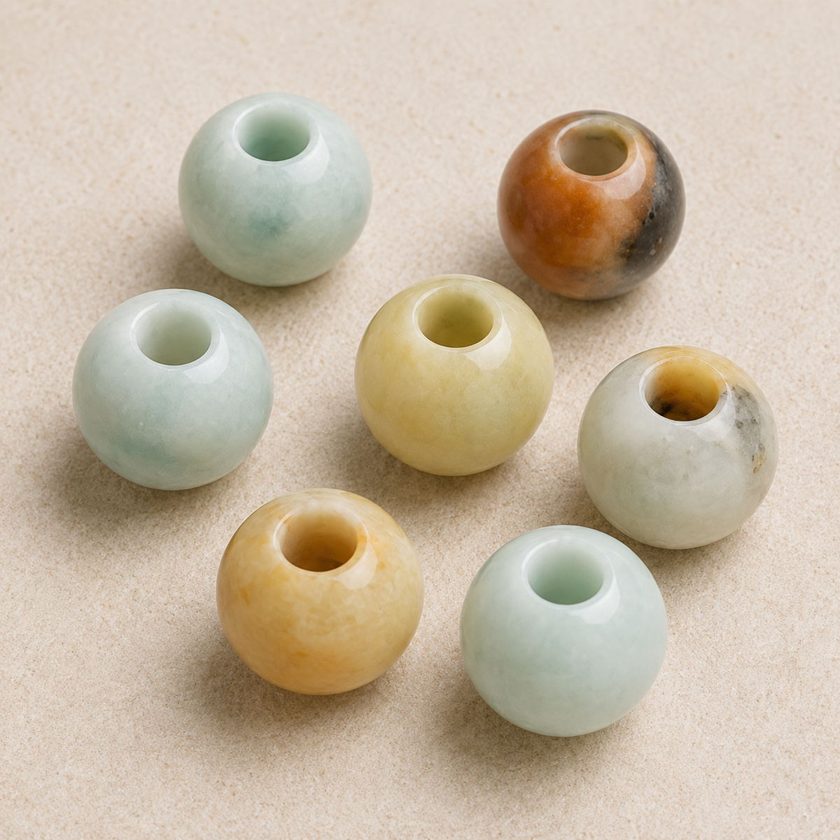 Multi Amazonite Beads, Natural Round Crystal Beads 4mm to 10mm