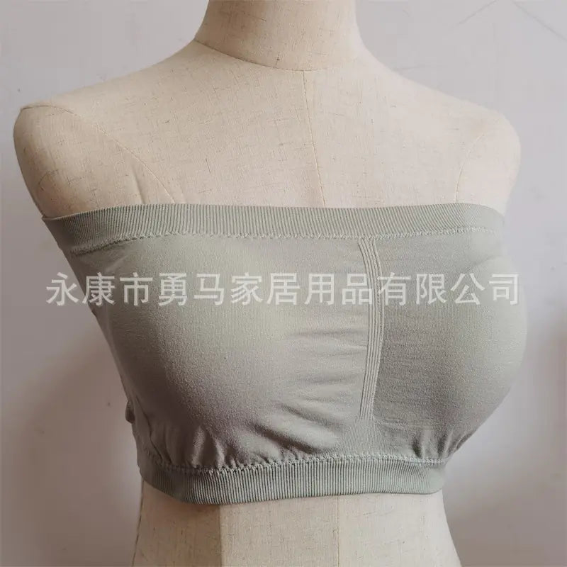Strapless Seamless Bandeau Bra with Pad - Lingerie