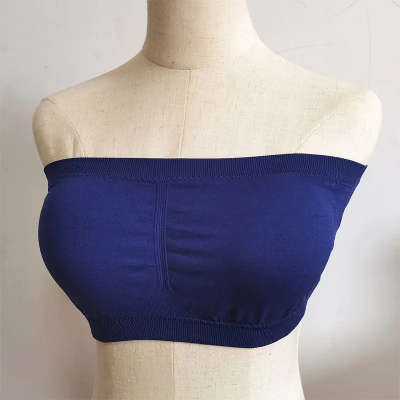 Strapless Seamless Bandeau Bra with Pad - Lingerie