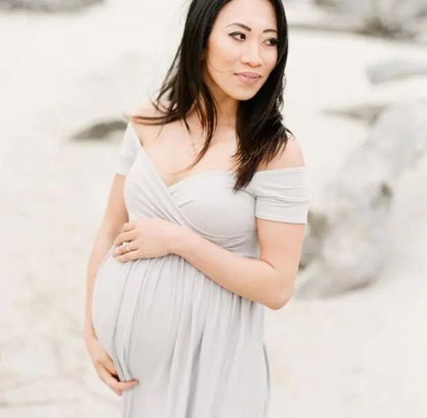 Maternity Maxi Dress for Photography and Baby Showers - 888