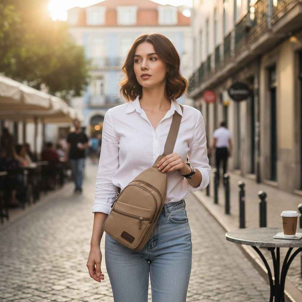 Canvas Sling Bag | Lightweight Crossbody for Men & Women