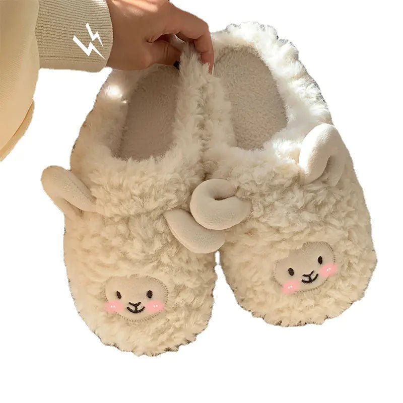 Cute Cartoon Cotton Slippers for Couples - Winter Warmth- 888