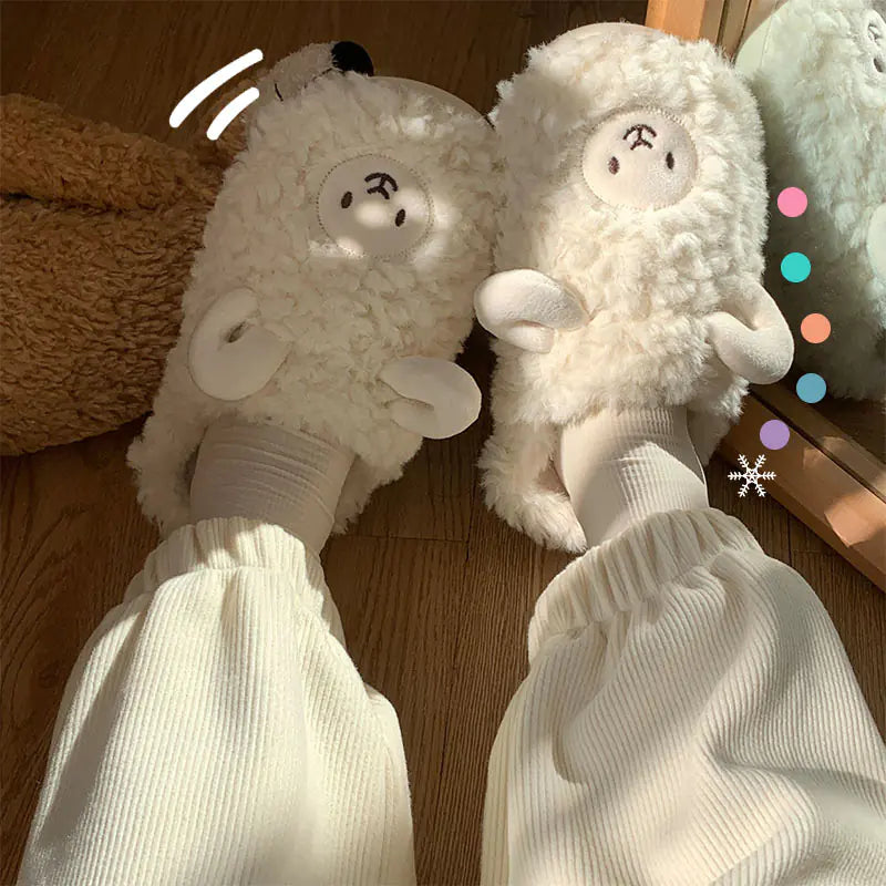 Cute Cartoon Cotton Slippers for Couples - Winter Warmth- 888