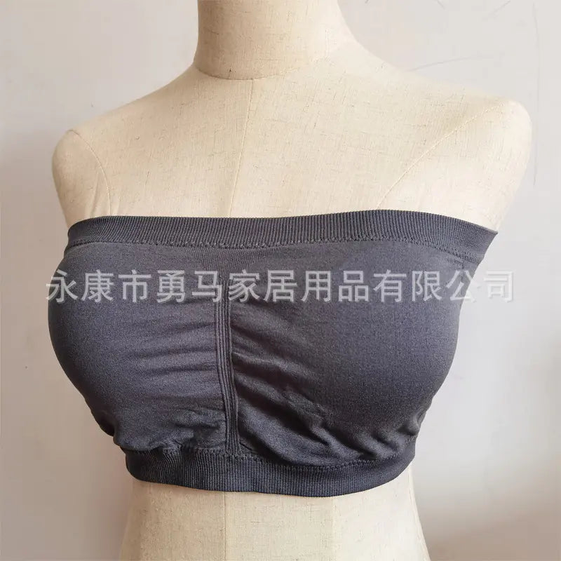 Strapless Seamless Bandeau Bra with Pad - Lingerie
