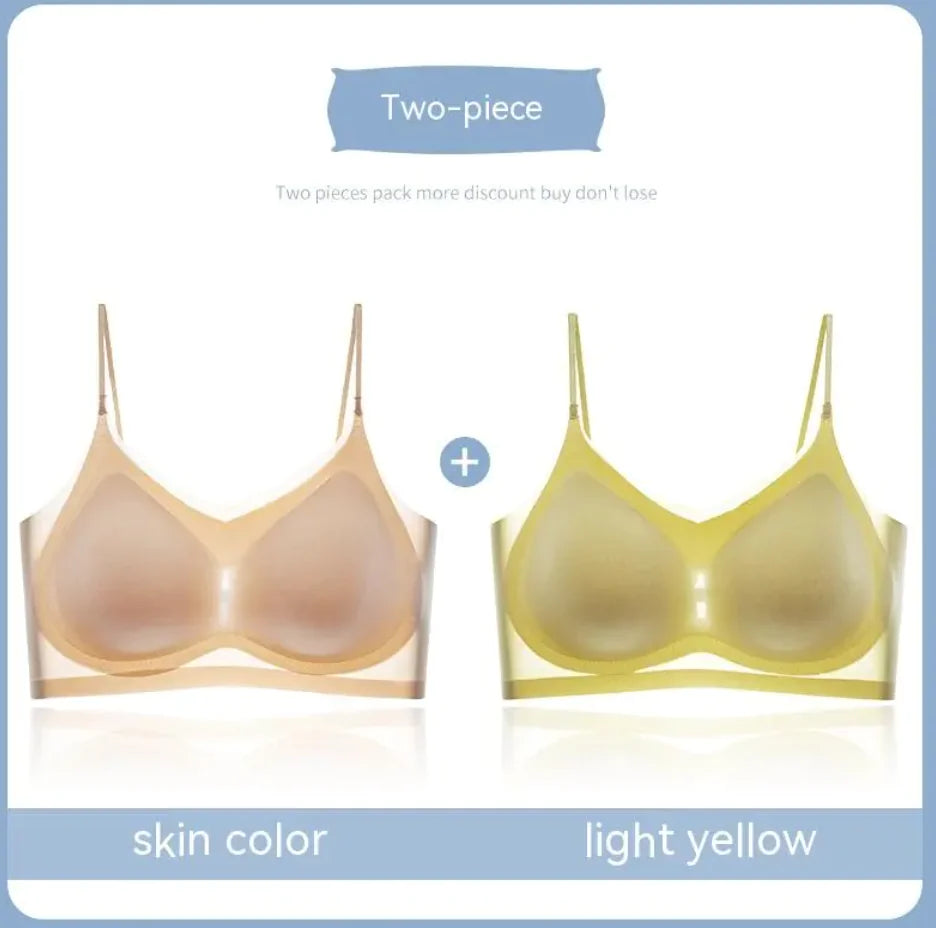 Ultra-Thin Gauze Beauty Back Sling Bra - Lingerie