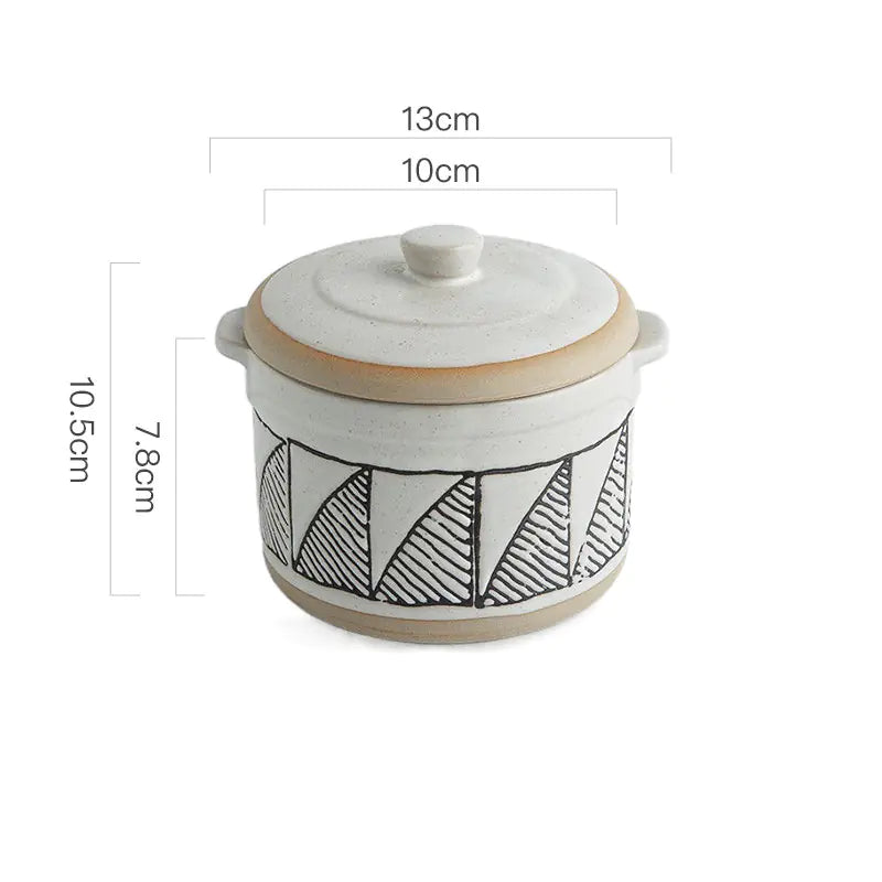 Creative Bird's Nest Ceramic Stew Cup for One Person