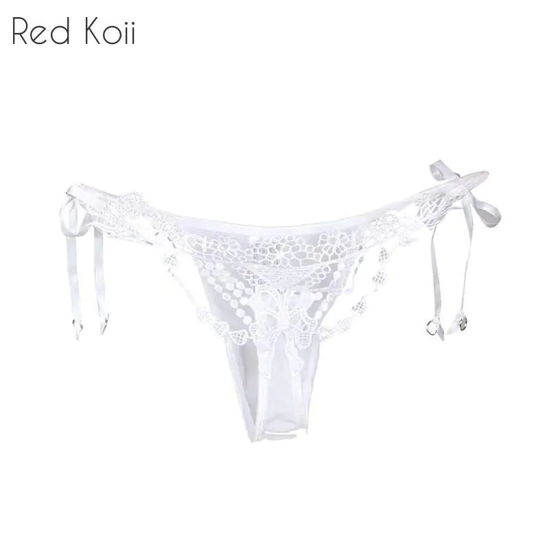 Lingerie with Lace and Rhinestone Details