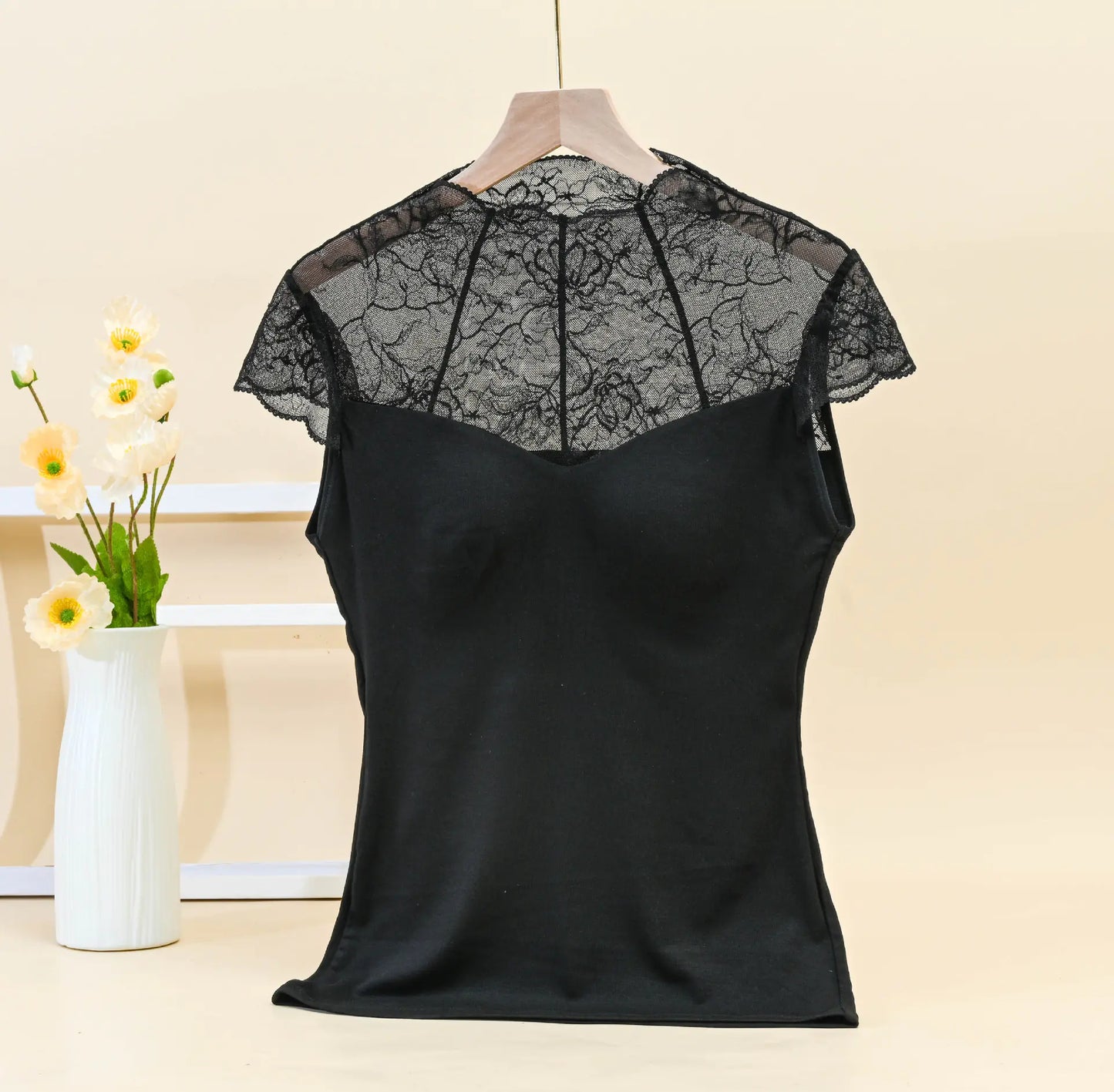 Lace French Bra for Women - Wireless and Supportive - Lingerie