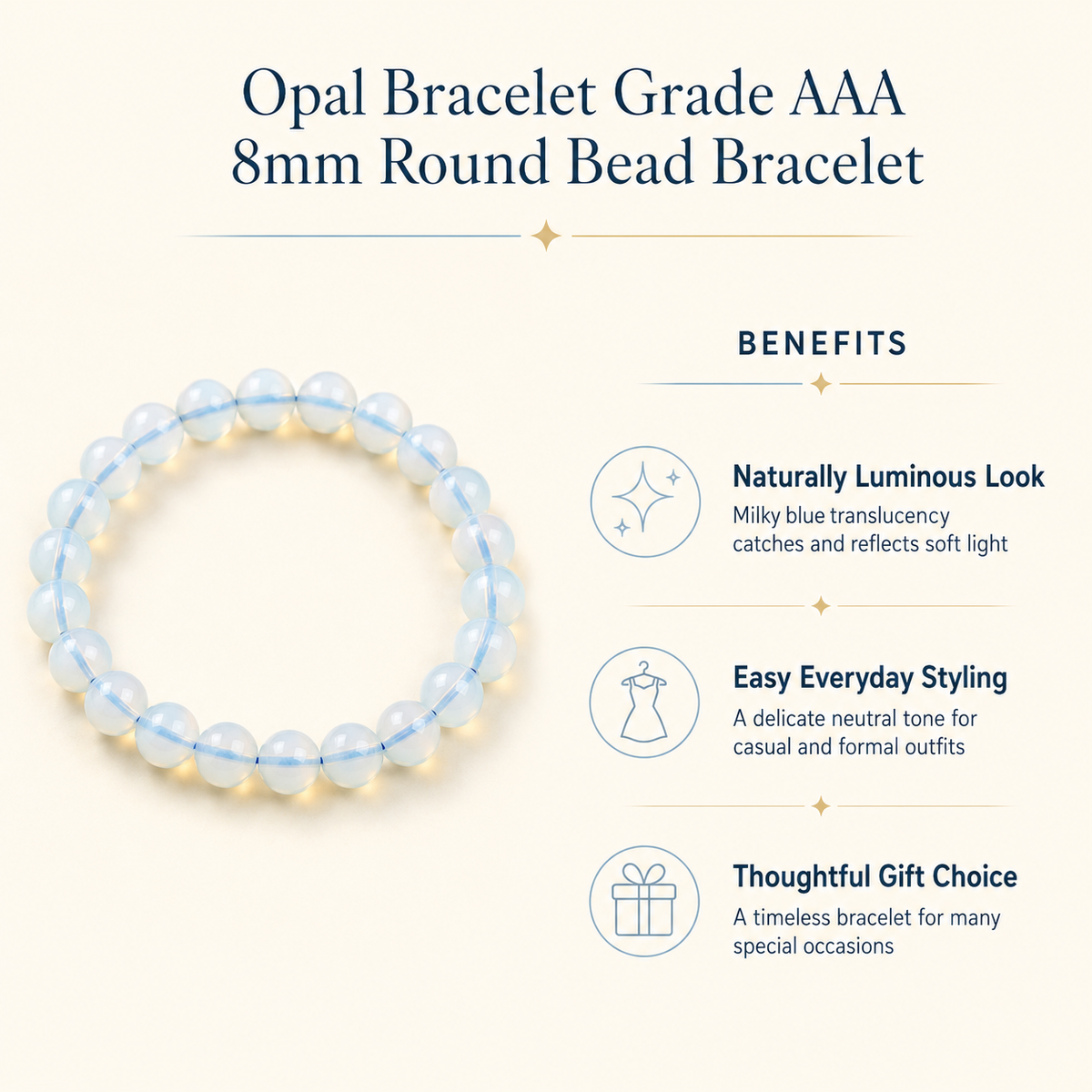 Opal  Synthetic Bracelet ( Freedom and Independence).