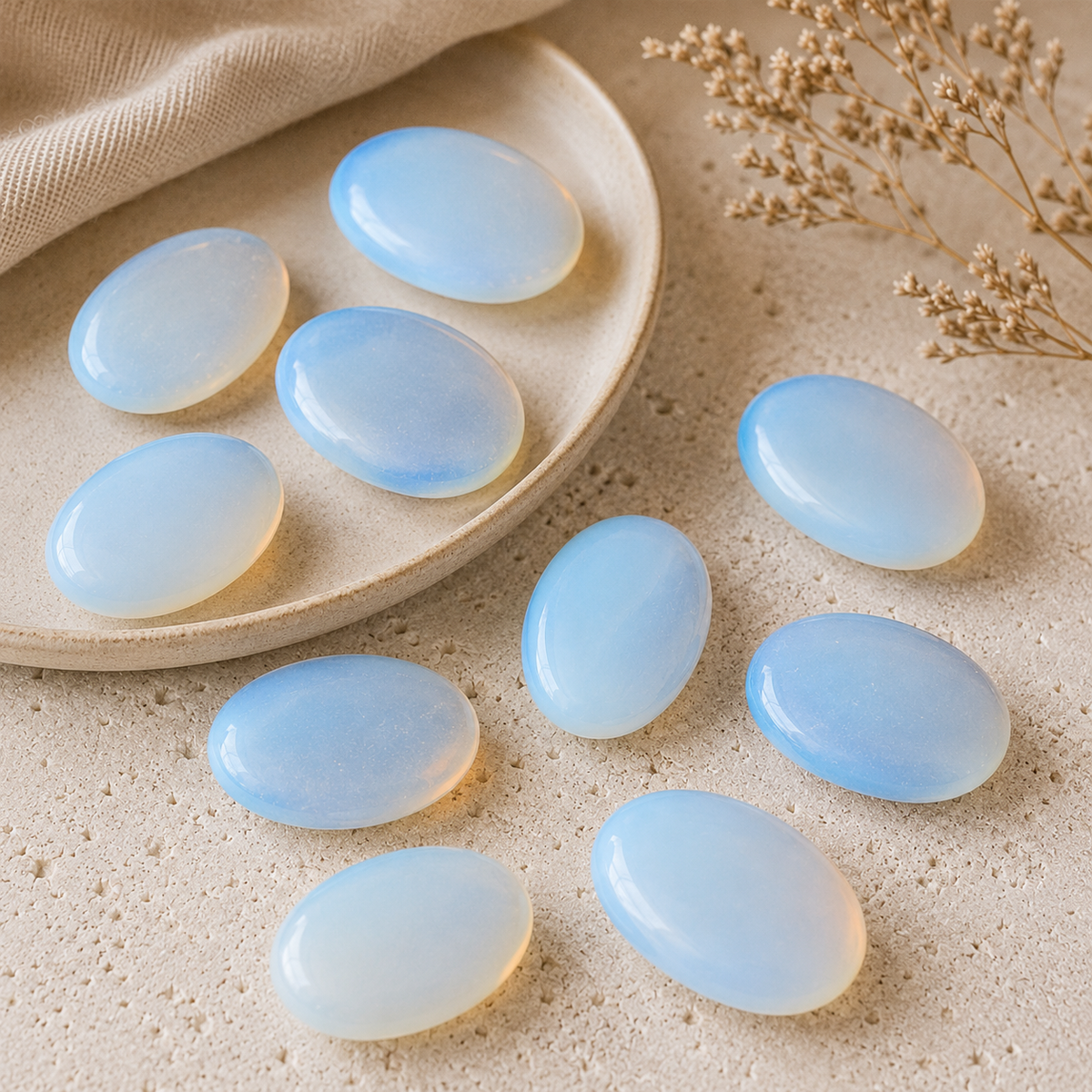 Opal Pocket Stones (happiness and Emotional Stability)