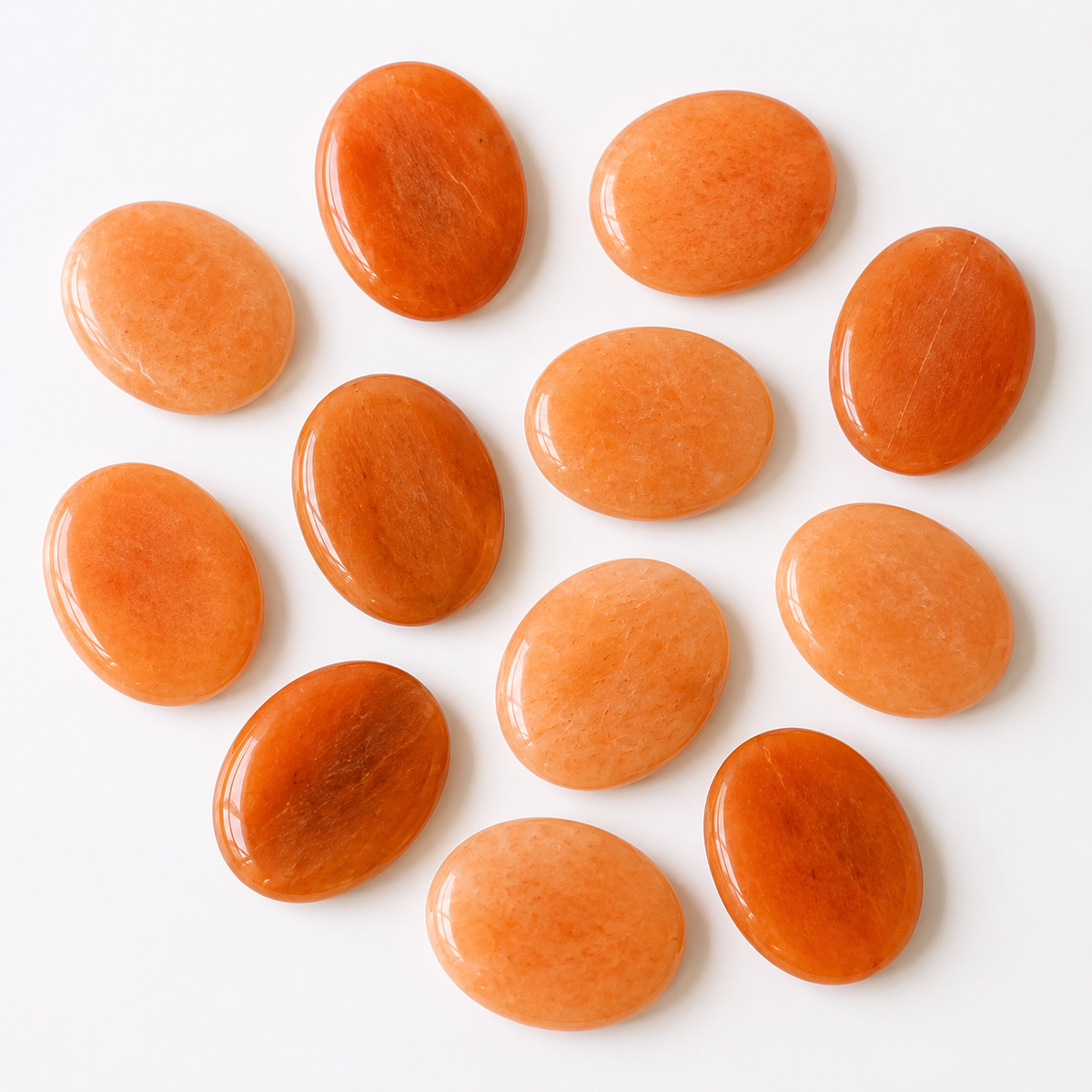 Orange Aventurine Pocket Stones (Longevity and Strength)