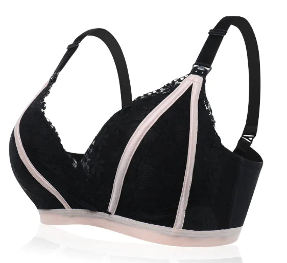 Lace Button Nursing Bra - Lingerie