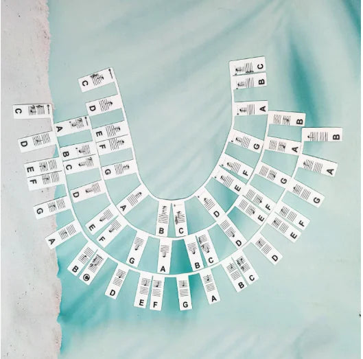 Piano Key Labels - Silicone Stickers for Beginners (One Set)