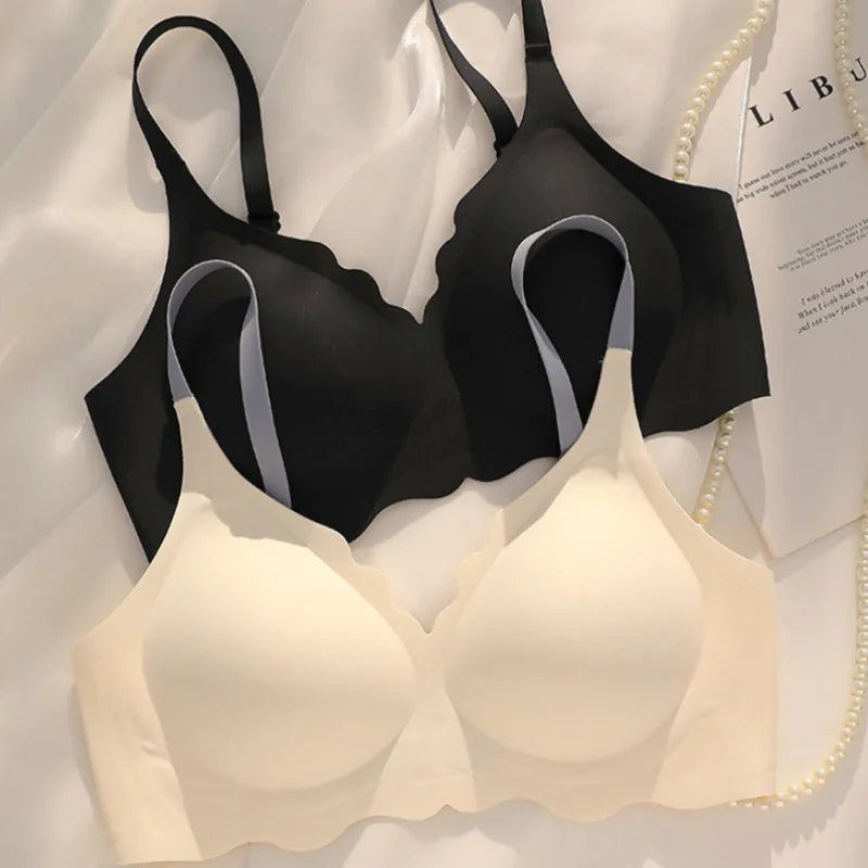 Naked Seamless Jelly Soft Support Bra for Small Chest - Lingerie