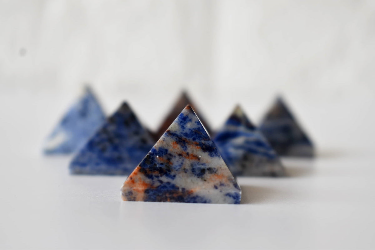 Sodalite Pyramids (Emotional Balance and Self-Trust)