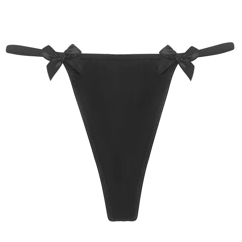 Chain Linked Bow Thong - Sultry Hollow Out Women's Lingerie
