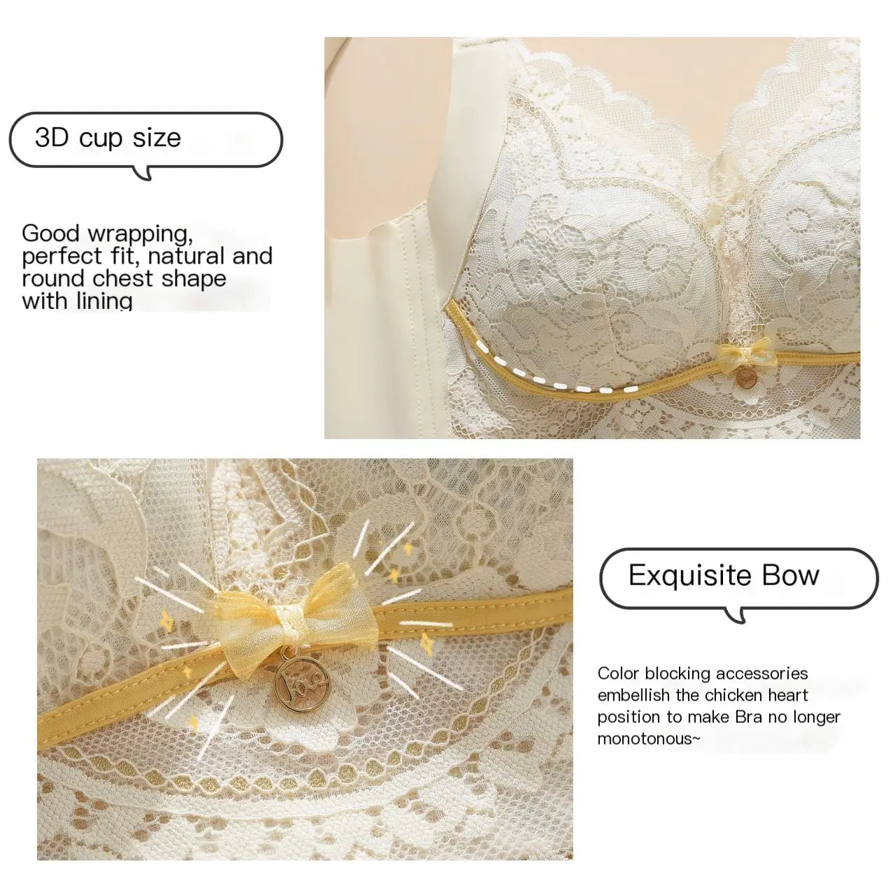 Summer Slim Lace Bra for Full Bust Support and Comfort - Lingerie