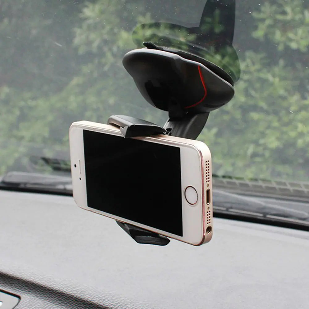 Creative Car Phone Holder with Suction Cup Design