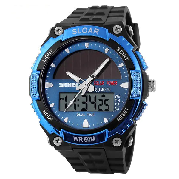 Men's Waterproof Solar Electronic Fashion Watch - 888