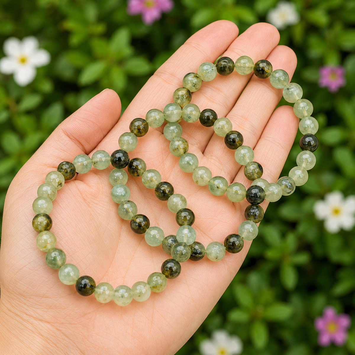 Phrenite Bracelet (Prosperity and Expansion)