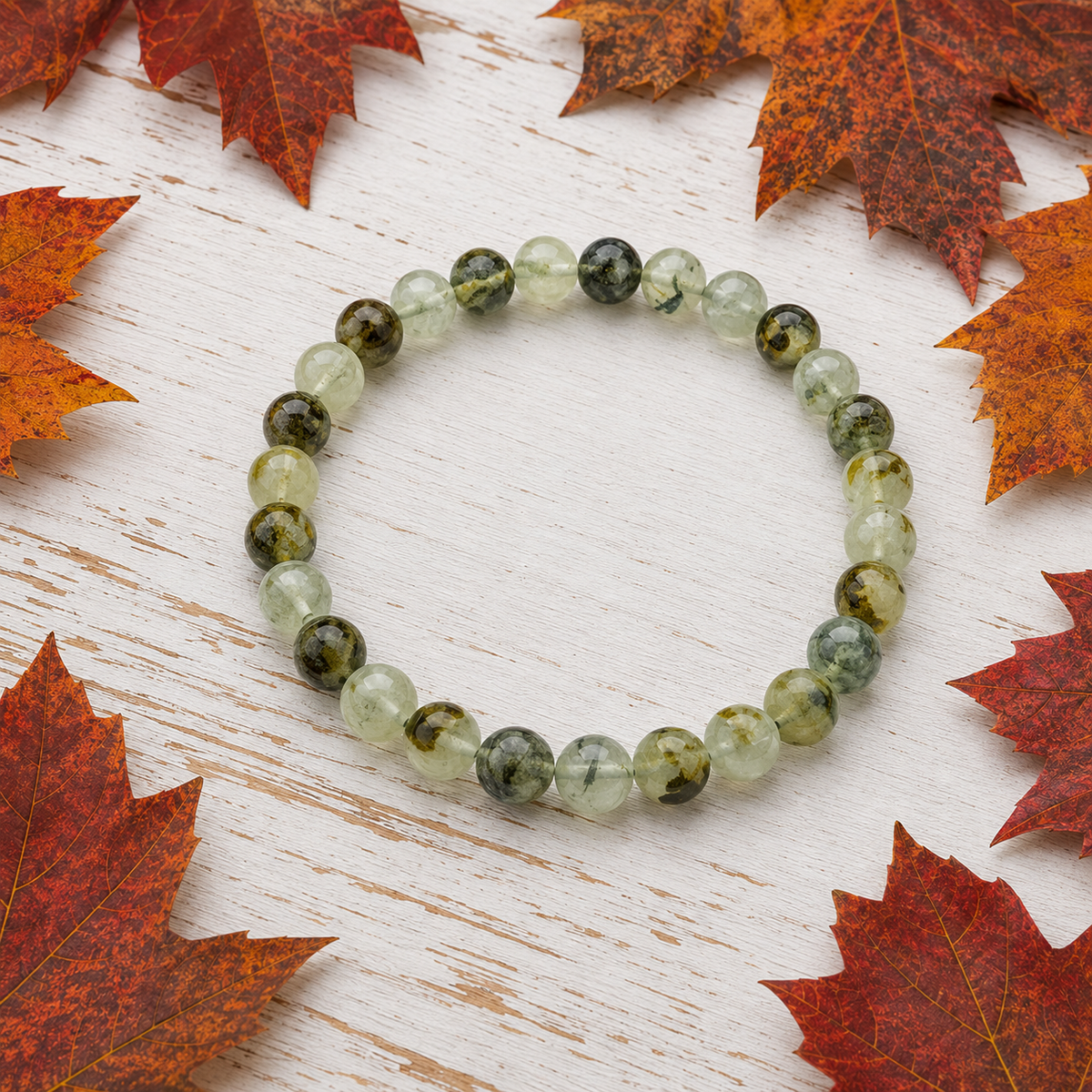 Phrenite Bracelet (Prosperity and Expansion)