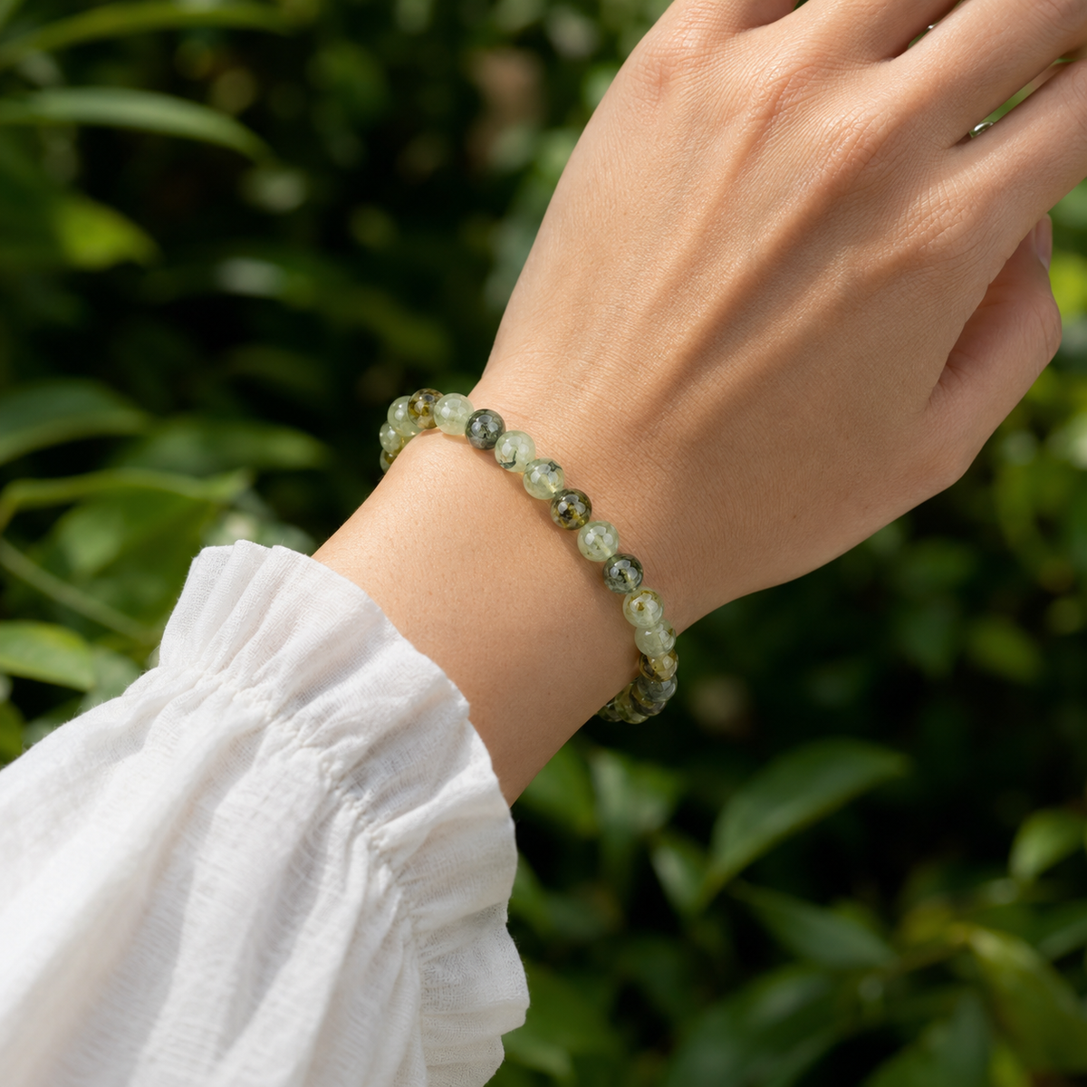 Phrenite Bracelet (Prosperity and Expansion)