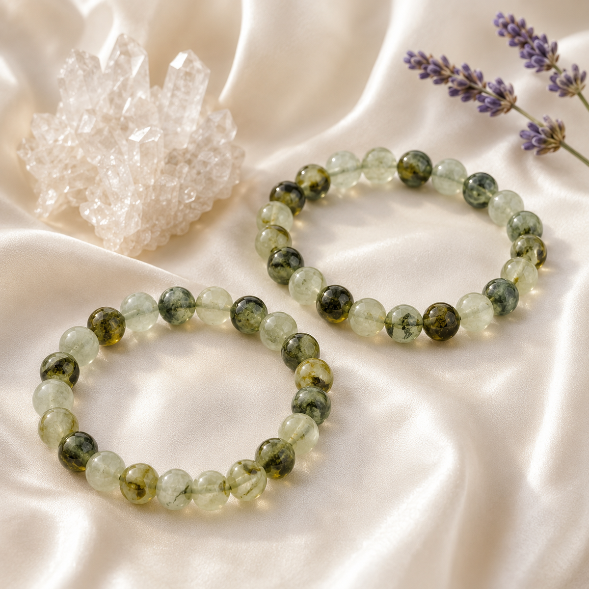 Phrenite Bracelet (Prosperity and Expansion)