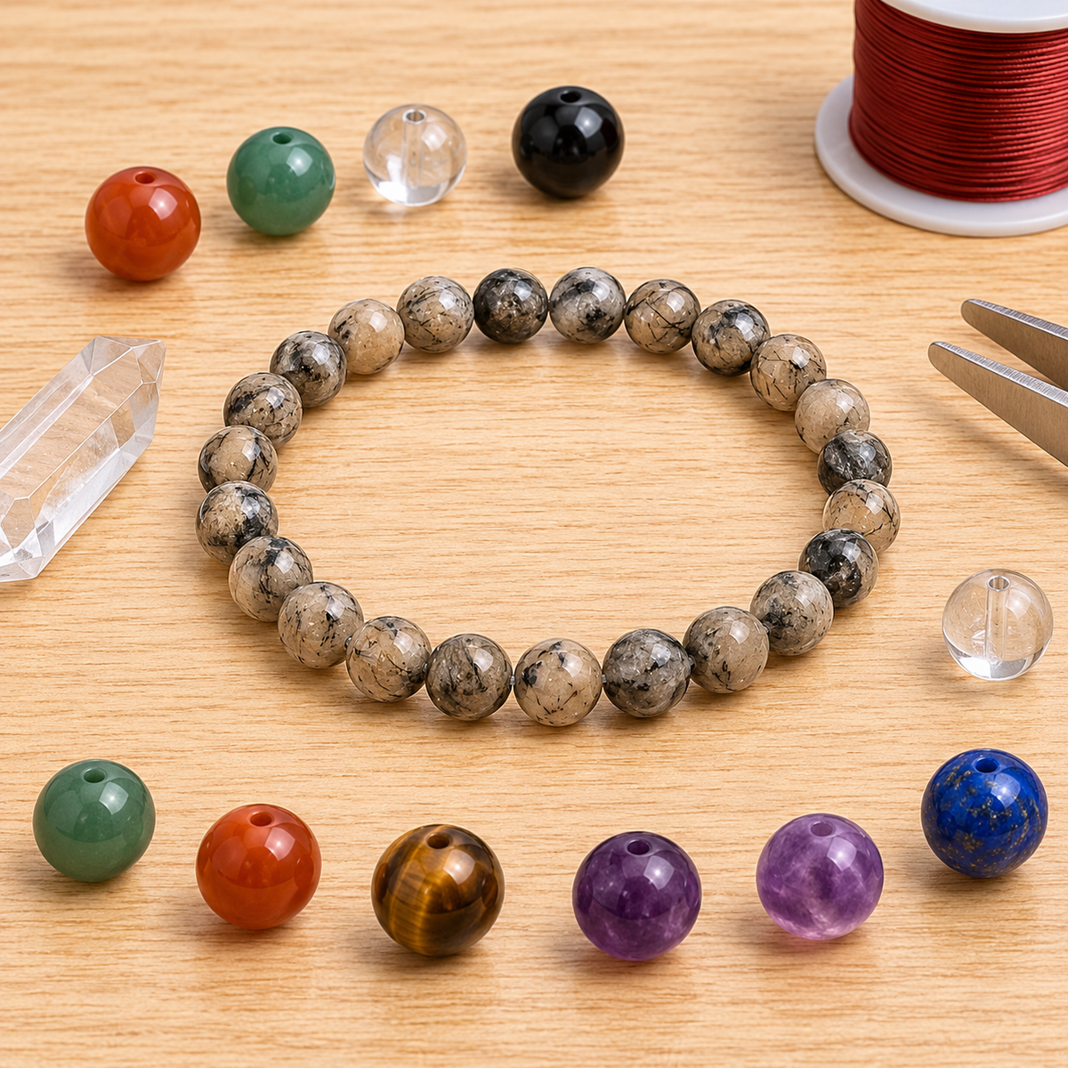 Picasso Jasper Bracelet (Transformation and Self-Discipline)